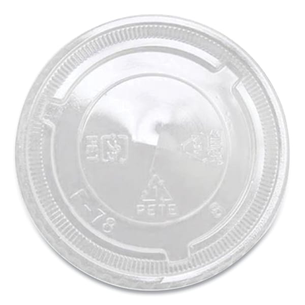 PET Lids, Fits 8 oz to 10 oz Cold Cups, X Straw Hole, Clear, 1000PK